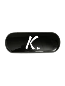 1pc Creamy/Monet-Style Solid Color Glasses Case, New And Simple Design, Convenient And Portable With Waterproof And Dustproof Function (Small Size, Made Of Plastic Material) Initial Glasses Case Hard Shell A-Z Letter Heart Prints Eyeglass Case Holiday Essentials Holiday Travel Travel Essentials Travel Bag Travel Accessories - Black - View 32