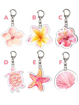 1 st/6 st lätta och eleganta Sakura- & sjöstjärn- & snäck- & körsbärsblom- & orkidéberlocker - perfekta för handväskshängen, bilnyckelringar, par-/högtidsgåvor, vardagsväsktillbehör, väskberlock, nyckelband, nyckelhållare. Perfekt för pojkvänner, flickvänner, familjemedlemmar, läkare, sjuksköterskor, festpresenter, mobiltelefondekorationer med mera. Biltillbehör, skola, söta goth Y2k-väsktillbehör, nyckelband med ID-hållare, biltillbehör, väskberlocker