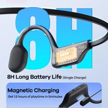 REMAX Reamx Professional Swimming Headphones, IP68 Water Resistant Wireless Earphones, Ear Hook Design, 8H Playtime, Stereo Sound With Mic, 3 In 1 Combine: With 32GB SD Card + Magnetic Cable, Earphones For Workouts & Sports, With Light Effect For Night Sport, Waterproof Earphone