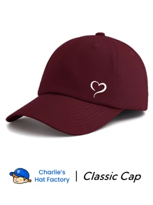 1 Piece Heart Print Baseball Cap, Classic Stylish Fashionable Soft Sweatband Adjustable Size Lightweight Sun Protection Versatile Classic Cap, Suitable For Outdoor Sports Daily Wear Party Vacation Perfect Gift For Families And Friends