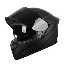 Crown Racing Full Face Motorcycle Helmets Motorbike Street Bike Helmet For Men And Womens DOT Approved Motorcycle Helmet - Black - View 4
