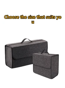 1pc Car Luggage Storage Bag Car Portable Folding Felt Storage Bag Car Tool Storage Bag