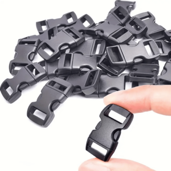 100pcs Plastic Quick Release Buckles, Plastic Insert Buckles, Backpack Strap Buckles For DIY