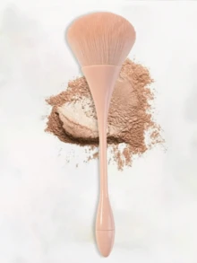Pincel Compacto Dourado para Pó de Cintura, Pode Ser Usado como Pincel de Base, Pincel de Corretivo, Pincel de Blush, Pincel de Contorno, Pincel de Bronzer, Pincel de Pó, Etc.