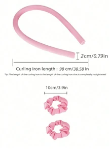2/3pcs/Set Heatless Curling Rod Headband, Heatless Hair Curler No Heat Hair Curlers, Silk Curls Ribbon, Sleeping Soft Spong Headband, Sleep Hair Curler Set, For Women Long Hair Styling Tools, Slouchy Hair Curlers Styling Tools