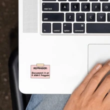 Sticker - "If It's Not Recorded, It Didn't Happen" Humorous Sticker, Suitable For Car Bumpers, Laptops, Motorcycles And Water Bottles - Made Of Durable Polypropylene School Supplies - Multicolor - View 5