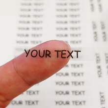 Customized Text Stickers, PVC Material Label Stickers, Personalized Text Decor, Creative Home Decor, Room Decor, Cups, Bottles, Small Gift Labels, Birthday, Wedding, Anniversary, Party Unique Decor, Back To School Fashion - Transparent PVC Sticker - View 3