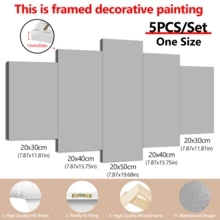 5 件/套现代经典复古摩托车帆布墙画 - 带或不带框架，大学宿舍公寓装饰，酒店、家庭、客厅、卧室、浴室和办公室墙壁装饰礼物