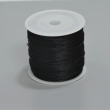50m/1,5mm Cordón decorativo de nylon satinado - para joyería con trenzas, hacer collares y pulseras DIY, decorativo - cuerda suave, duradera y versátil - Multicolor - Ver 26