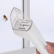 1pc Portable Handheld Insect Trap With Release Device - ABS Material, No Battery Required, Suitable For Bees, Spiders And Small Reptiles, Safe Pest Control Tool For Home And Garden