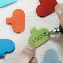 12 piezas de bridas de nailon reutilizables en colores surtidos, con función de escritura, etiquetas de cable suaves, sin necesidad de batería, lo que facilita la organización e identificación de cables