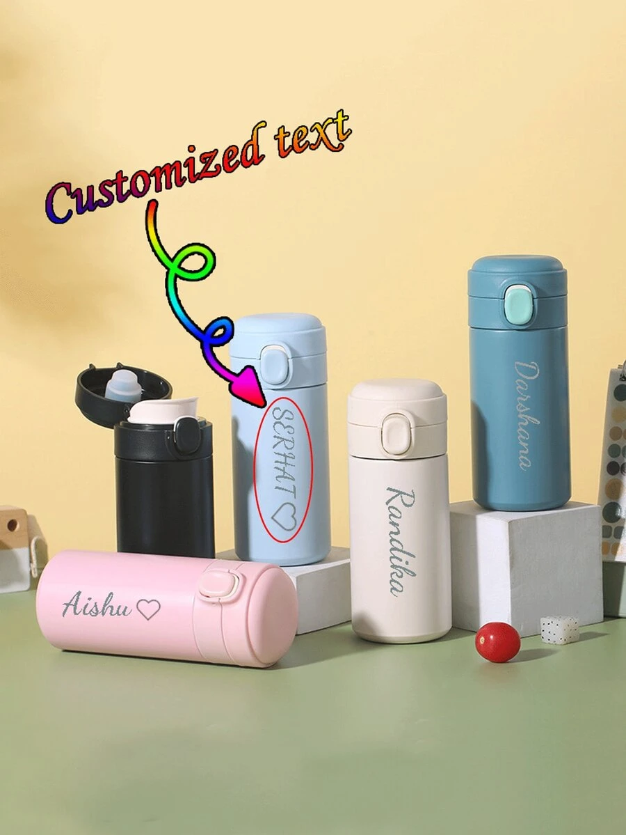 Văn bản tùy chỉnh Cốc thép không gỉ 304 Ombre đơn giản, Cốc uống nước cách nhiệt chân không có thể thu vào, Quà tặng hoàn hảo cho học sinh, Bình nước ngoài trời, Đa chức năng, Trang trí, Chữ cái, Phong cách, Hiện đại, Nhiều màu sắc, Dễ thương, Đáng yêu, Giản dị, Tùy chỉnh, Cá nhân hóa, Độc đáo, Tùy chỉnh, Quà tặng lý tưởng cho anh ấy, Quà tặng lý tưởng cho cô ấy - Nhiều màu - Xem 1
