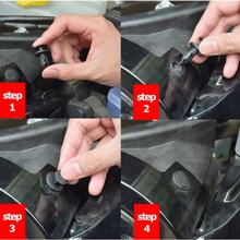 120PCS 8mm Bumper Clips Retainer Auto Car Plastic Rivets Fastener  Push