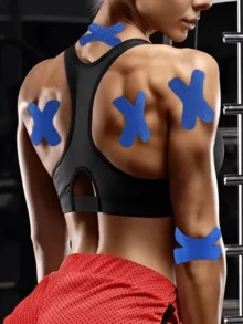 4/8 Sports Elastic Bandages X-Shaped Muscle Patches Suitable For Knees Shoulders And Elbows Waterproof And Breathable Sports Tape Care Muscle Bandages Gym Gym Accessories Bandages Sports Tape