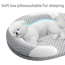 Cama para perros y gatos autorrefrigerante para verano, cama de enfriamiento por hielo, lavable y con funda extraíble, apta para uso en interiores como sofá, cama o piso de casa y coche, adecuada para gatos y perros pequeños y medianos (Gris)
