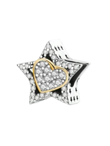 1Pc Fashionable 925 Sterling Silver Sparkling Pink And Purple Heart Fixing Buckle For Women Bracelets Bangles DIY Jewelry Making And Daily Outfit Matching Jewelry Decoration For Girls - Silver - View 5