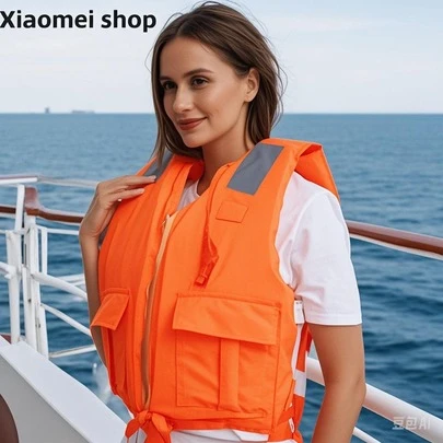 1 Áo phao cho người lớn, cỡ lớn & dày, áo phao đi thuyền/câu cá/bơi (Tham khảo ảnh thật cuối cùng)