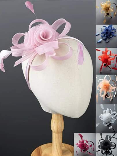 1Pc Ffascinators Hats For Women Fancy Tea Party Hats 2024 Elegant 1950s Kentucky Derby Hats Feather Hair Clip For Bride Wedding Party Birdcage Veil Headband Flower 1920s Headpiece For Horse Race Vintage Bridgerton Fedora Beret Hats 50s Outfit Church Hats Black Veil For Funeral 1940s Dresses Victorian Hat Pillbox Hats Lolita Accessories For Women Girl Birthday Mother's Day Halloween Christmas Gift