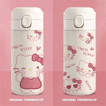Sanrio Sanrio Sanrio Hello Kitty 15.22 Oz Stainless Steel Insulated Travel Mug With One-Touch Pop Lid, Cartoon Design For Teens And Adults - 1 Piece