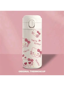 Sanrio Sanrio Sanrio Hello Kitty 15.22 Oz Stainless Steel Insulated Travel Mug With One-Touch Pop Lid, Cartoon Design For Teens And Adults - 1 Piece