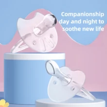 1 pieza Chupete de silicona líquida con forma de pulgar para bebés - Multicolor - Ver 3