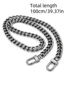 1 Paquet Chaîne de portefeuille, Chaîne de poignée en aluminium pour bandoulière, Chaîne de remplacement pour sac à main, 3 tailles disponibles, convient pour les accessoires de sac mini, la fabrication de portefeuilles DIY, la bandoulière de sac à main, la chaîne de sac bandoulière, la bandoulière de sac à main DIY, le meilleur cadeau pour la petite amie