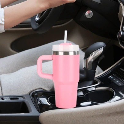 1 件，14 盎司保温杯、迷你保温水瓶、双层真空旅行吸管杯、便携式手柄杯。