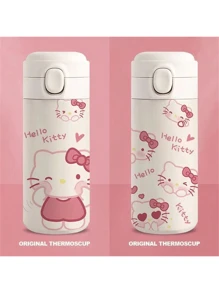 Sanrio Sanrio Sanrio Hello Kitty 15.22 Oz Stainless Steel Insulated Travel Mug With One-Touch Pop Lid, Cartoon Design For Teens And Adults - 1 Piece
