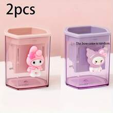 Sanrio Taille-crayon mini Sanrio Kuromi et hello kitty, instruments d'écriture fins - fonctionnement manuel pour les étudiants et l'usage de bureau, rentrée scolaire