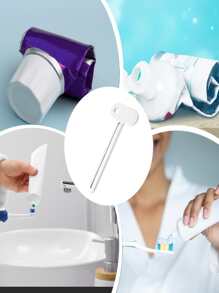 1pc Manual Toothpaste Squeezer, Tube Dispenser Tool, Toothpaste Facial Cleanser Squeezer For Bathroom, Bathroom Accessories Back To School