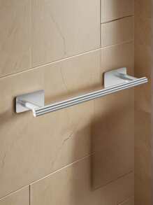 1pc Stainless Steel Bathroom Towel Holder, Towel Ring Organizer Rack
