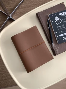 1pc/1 Set A6/A7/A8/M5 Portable Loose-Leaf Binder, Available In Multiple Colors Including Pink, Purple, Gray, PU Leather Planner Notebook, Refillable Pages, Storage Bag, Plan Book, Planning Pages School Supplies, Back To School