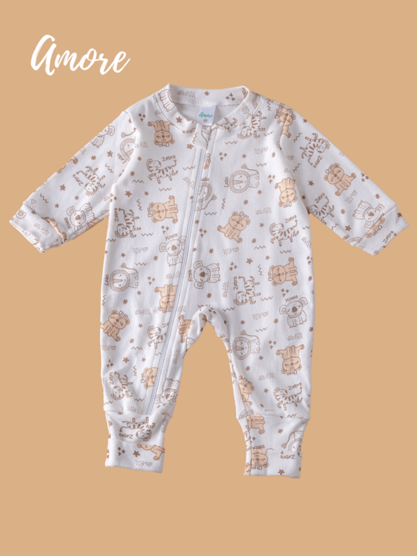 Macacão de bebê Vira Pé Coleguinha