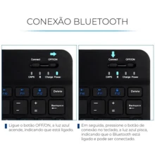 Combo Teclado e Mouse Bluetooth Blueconnect 5.2 Durável e Portátil Compatível com Multi-Dispositivos - Entrada do Brasil (127V) - Visão 4