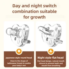 1个液态硅胶拇指形逼真哺乳婴儿安抚奶嘴