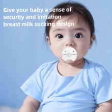 1 pieza Chupete de silicona líquida con forma de pulgar para bebés - Multicolor - Ver 4