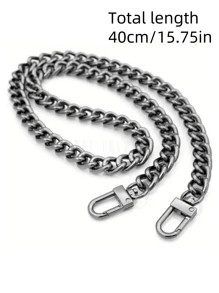 1 Paquet Chaîne de portefeuille, Chaîne de poignée en aluminium pour bandoulière, Chaîne de remplacement pour sac à main, 3 tailles disponibles, convient pour les accessoires de sac mini, la fabrication de portefeuilles DIY, la bandoulière de sac à main, la chaîne de sac bandoulière, la bandoulière de sac à main DIY, le meilleur cadeau pour la petite amie
