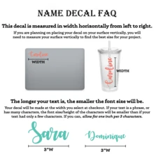 1pc Custom Personalized Name Wall Decal Birthday Decal, 3-8 Inch Labels,Wedding Stickers, Birthday Party Backdrop Custom Name Sticker, Custom Name Wall Sticker, Vinyl Lettering Decor, Wall Decal, Wedding Stickers, Gift Stickers, Personalize Christmas Labels, Christmas Stickers, Birthday Party, Wedding Backdrop, Kids Room Decor, DIY Label Gift - UV Sticker - View 7