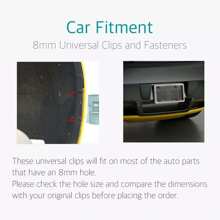 120PCS 8mm Bumper Clips Retainer Auto Car Plastic Rivets Fastener  Push