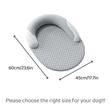 Cama para perros y gatos autorrefrigerante para verano, cama de enfriamiento por hielo, lavable y con funda extraíble, apta para uso en interiores como sofá, cama o piso de casa y coche, adecuada para gatos y perros pequeños y medianos (Gris)