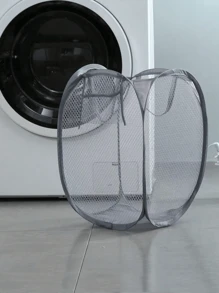 1 pieza Cesta de lavandería plegable con asa - Cesta de lavandería de malla plegable para guardar ropa sucia, adecuada para que los niños se cambien de ropa/los adultos se cambien 3-4 piezas de ropa (Asegúrese de comprobar el tamaño antes de hacer el pedido)