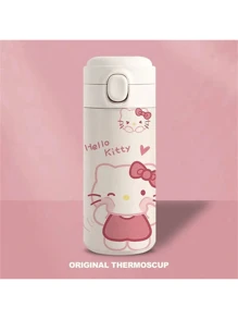 Sanrio Sanrio Sanrio Hello Kitty 15.22 Oz Stainless Steel Insulated Travel Mug With One-Touch Pop Lid, Cartoon Design For Teens And Adults - 1 Piece