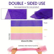 1pc Exfoliating African Net Bath Sponge Bath Towel Nylon Bath Towel Bath Towel For Daily Skin Smoothing And Scrubbing - Multicolor - View 9