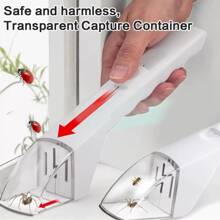 1pc Portable Handheld Insect Trap With Release Device - ABS Material, No Battery Required, Suitable For Bees, Spiders And Small Reptiles, Safe Pest Control Tool For Home And Garden