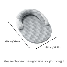 Cama para perros y gatos autorrefrigerante para verano, cama de enfriamiento por hielo, lavable y con funda extraíble, apta para uso en interiores como sofá, cama o piso de casa y coche, adecuada para gatos y perros pequeños y medianos (Gris)