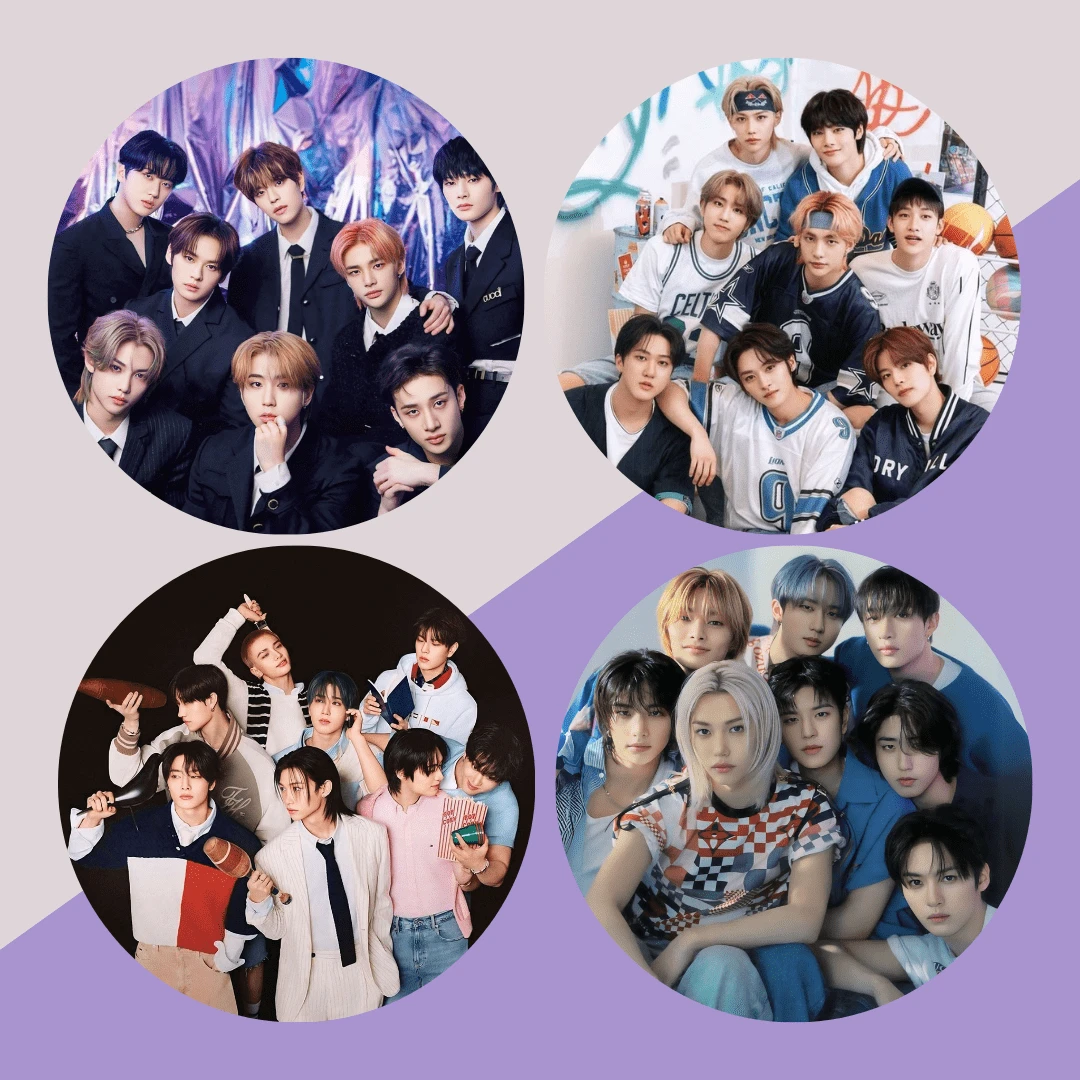 KIT With 4 STRAYKIDS Buttons - SKZ - S T R A Y KIDS - K-POP - 4.5CM ...