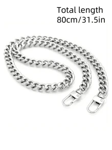 1 Paquet Chaîne de portefeuille, Chaîne de poignée en aluminium pour bandoulière, Chaîne de remplacement pour sac à main, 3 tailles disponibles, convient pour les accessoires de sac mini, la fabrication de portefeuilles DIY, la bandoulière de sac à main, la chaîne de sac bandoulière, la bandoulière de sac à main DIY, le meilleur cadeau pour la petite amie