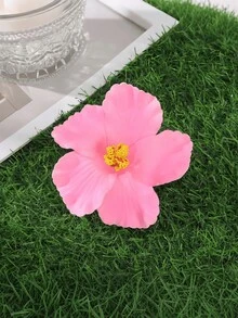 1 pieza Pinza para el cabello con flor hawaiana para mujeres y niñas, simple y de moda, flor simulada, adecuada para el Día de Acción de Gracias, el Día de San Valentín bohemio, fiestas hawaianas, decoraciones de fiesta, ropa de playa y piscina, suministros de fiesta hawaiana, novia y boda. Pinzas para el cabello, accesorios para el cabello, accesorios escolares, accesorios para la cabeza, accesorios para el cabello para mujeres - Multicolor - Ver 3
