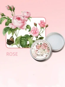 1pc Portable Fresh Floral Solid Fragrance Balm,Retro Scent Fresh Elegant Lasting Fragrance,For On-The-Go,Long-Lasting Fragrance - Ideal Birthday Gift Idea,Valentine's Day Gifts,Christmas Gifts - Various Fragrances - View 6