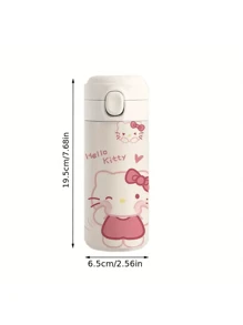 Sanrio Sanrio Sanrio Hello Kitty 15.22 Oz Stainless Steel Insulated Travel Mug With One-Touch Pop Lid, Cartoon Design For Teens And Adults - 1 Piece